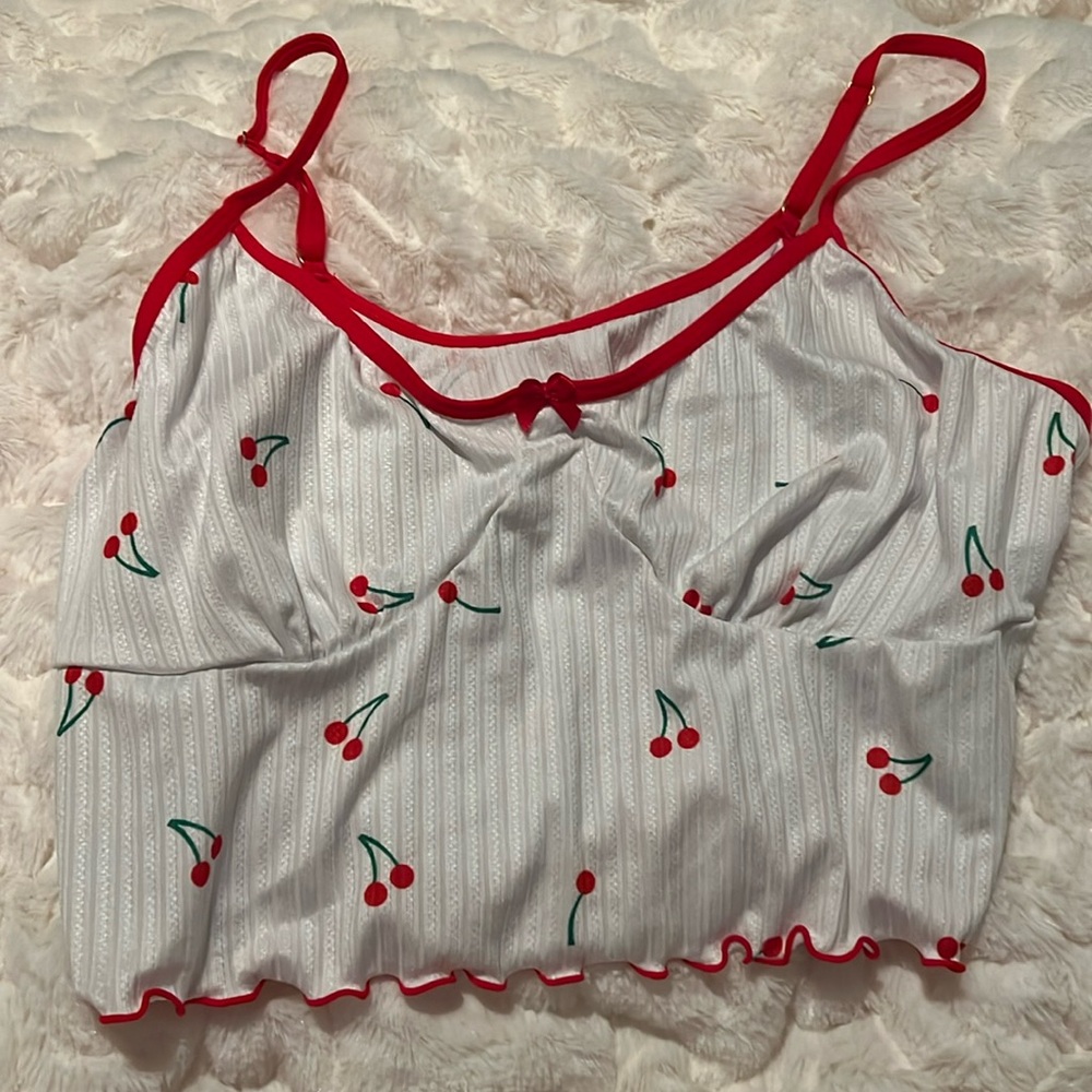 Cherry bra top